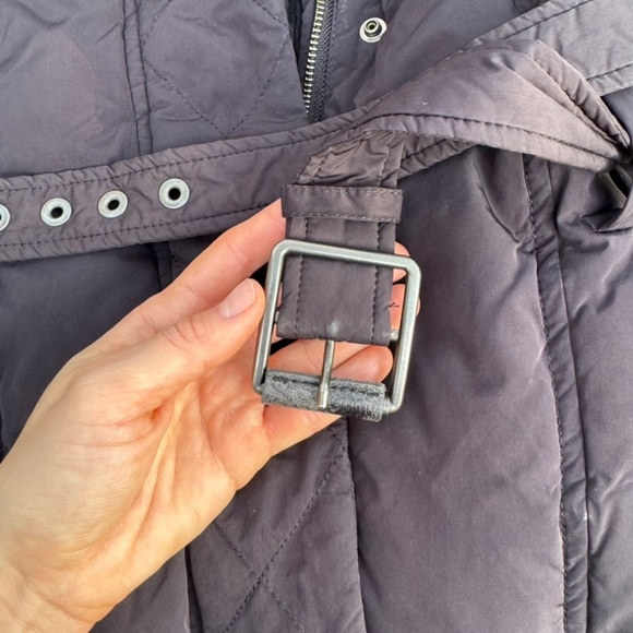 Hugo Boss Orange Belted Puffer Coat with real fur hood - Picture 11 of 16